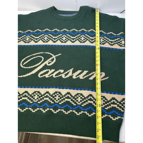 Pacsun Green Fairisle Crew Sweater in Green. Size XL. NWOT - Picture 8 of 8